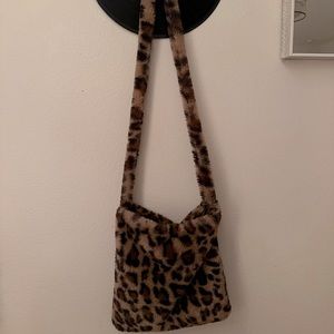 Cheetah print purse, Brown/tan